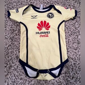 Club América Yellow & Navy Baby One-Piece Bodysuit